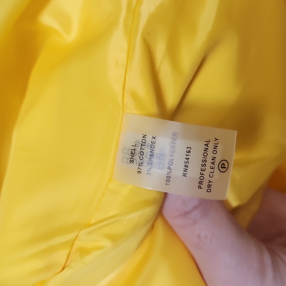 Calvin Klein Yellow Cocktail Dress, Size 6 - Picture 8 of 10